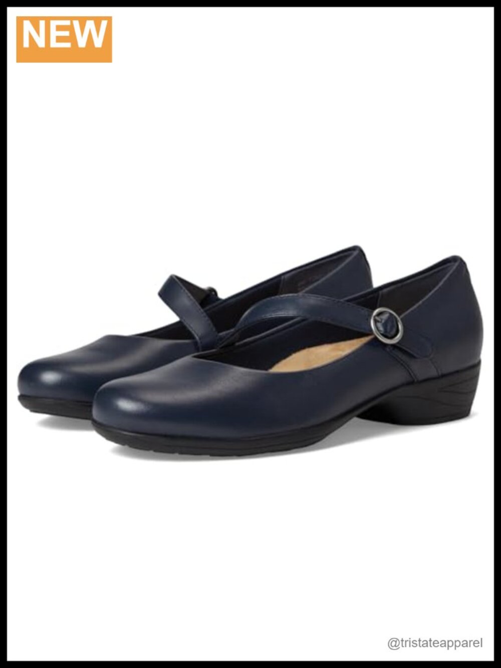 Trotters Rochelle Leather Mary Jane Heeled Sandal with Block Heel